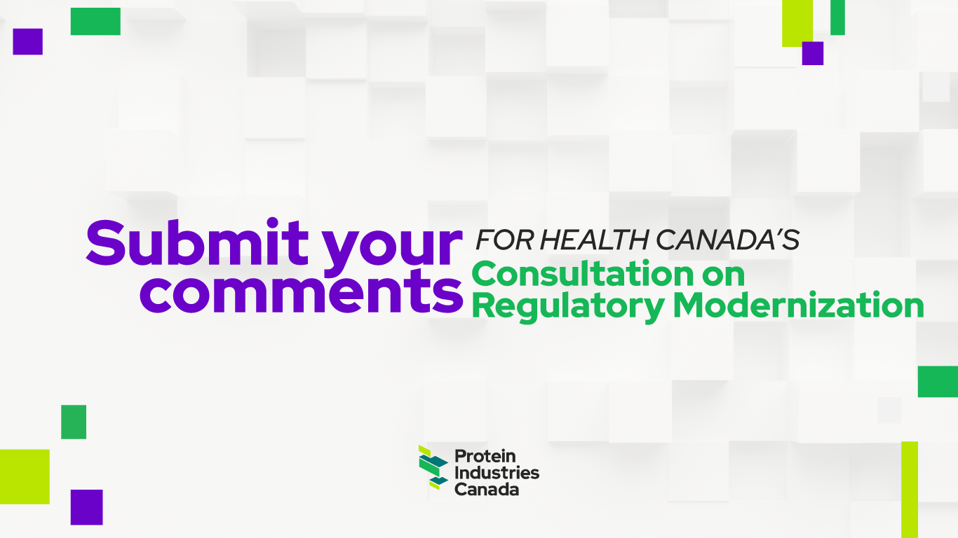 Take part in Health Canada's Consultation on Regulatory Modernization Protein Industries Canada